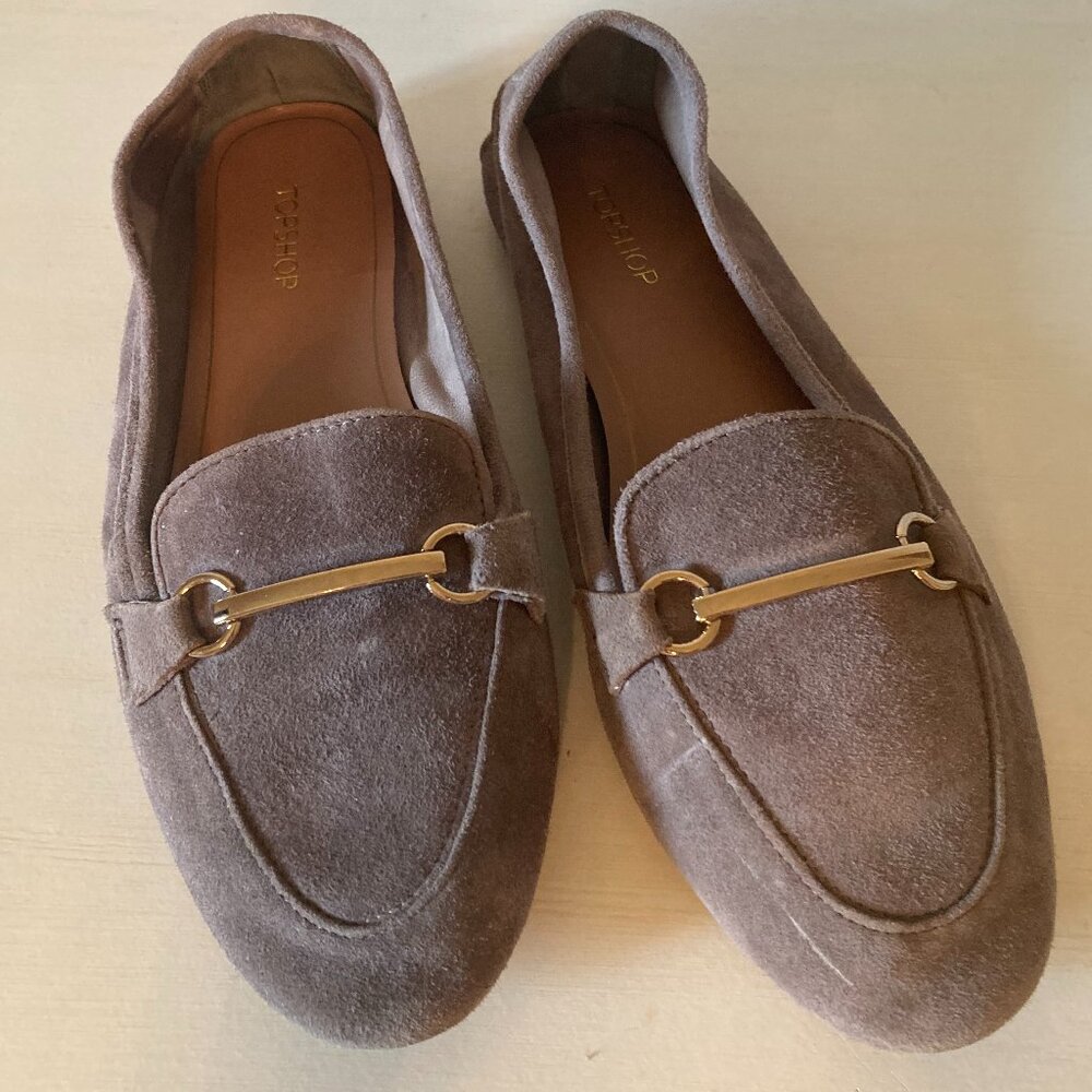 Topshop Suede Mauve Shoe - EUC